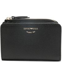 Emporio Armani - Leahter Bifold Wallet - Lyst