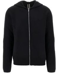 Rick Owens - Lido Zip-Up Knitted Hoodie - Lyst