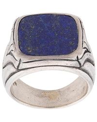 John Varvatos - Signet Engraved Ring - Lyst