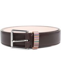 Paul Smith - Signature Stripe Leather Belt - Lyst