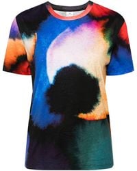 Paul Smith - Abstract-Print Cotton Jersey Crew-Neck Tee - Lyst