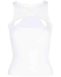 DSquared² - Cut-Out Racerback Tank Top - Lyst