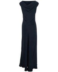 Antonelli - Draped-Neck Maxi Dress - Lyst