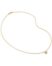 Monica Vinader - Diamond Pear Adjustable-Chain Necklace - Lyst