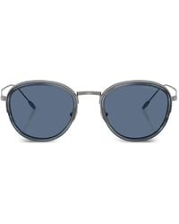 Giorgio Armani - Round-Frame Sunglasses - Lyst