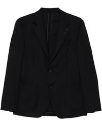 Lardini - Patch-Pocket Single-Breasted Blazer - Lyst