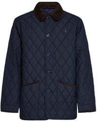 Polo Ralph Lauren - Diamond-Quilted Corduroy-Collar Jacket - Lyst