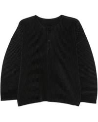 Homme Plissé Issey Miyake - Pleated Long-Sleeve T-Shirt - Lyst
