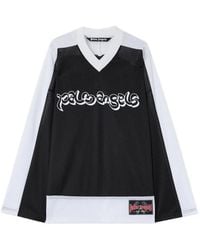 Palm Angels - Logo Mesh Long-Sleeve T-Shirt - Lyst