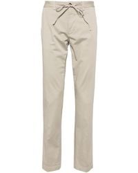 Corneliani - Drawstring Straight-Leg Trousers - Lyst