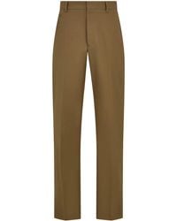 Ferragamo - Cotton Trousers - Lyst