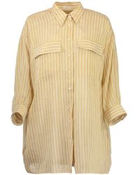 Brunello Cucinelli - Stripe-Pattern Flap-Pocket Shirt - Lyst