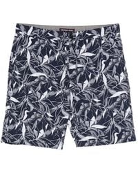 Michael Kors - Leaf-Print Drawstring Shorts - Lyst
