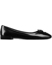 Jimmy Choo - Scarlett Lace-Up Bow Ballerina Flats - Lyst