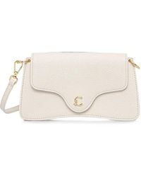 Coccinelle - C-Me Logo-Plaque Pebbled-Calf Leather Shoulder Bag - Lyst