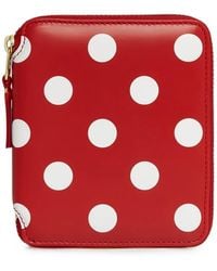 Comme des Garçons - Polka-Dot Zip-Around Wallet - Lyst