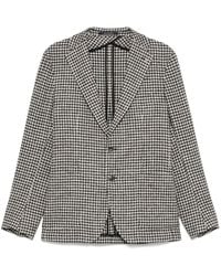 Tagliatore - Blazer con motivo pied de poule - Lyst