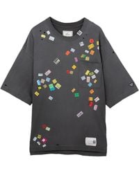 Maison Mihara Yasuhiro - T-Shirt Imprimé À Effet Usé - Lyst