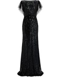 Jenny Packham - Magnolia Sequin-Embellished Dress - Lyst