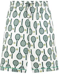 Philipp Plein - Silk Drawstring Shorts Tennis - Lyst