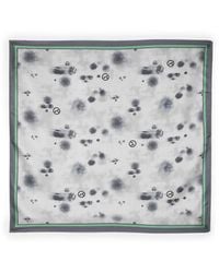 Giorgio Armani - Logo-Print Silk Foulard Scarf - Lyst