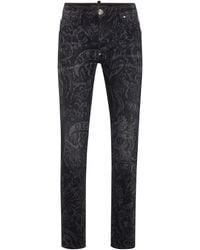 Philipp Plein - Straight Jeans Met Print - Lyst