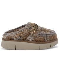 Mou - Mules Bounce À Plaque Logo - Lyst