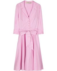 Blanca Vita - Allamanda Poplin Midi Dress - Lyst