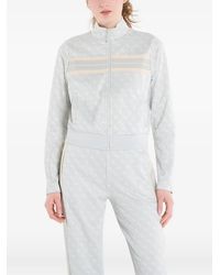 Guess - Logo-Print Zip-Up Jacket - Lyst