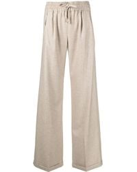 Kiton - Wide-Leg Cashmere Trousers - Lyst