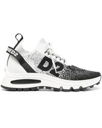 DSquared² - Run Ds2 Lace Up Sneakers White/black - Lyst