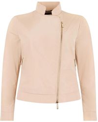 Moorer - Hedy-P High-Neck Off-Centre-Zip Jacket - Lyst