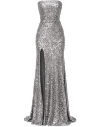ROSERRY - Cannes Sequin-Embellished Lace-Up Maxi Dress - Lyst