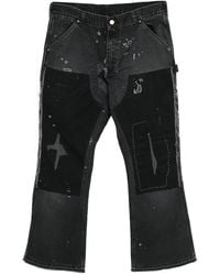 SAINT Mxxxxxx - Patchwork Bootcut Jeans - Lyst