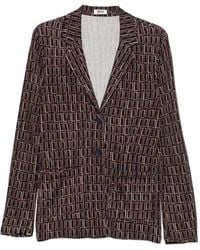 Siyu - Geometric-Print Blazer - Lyst
