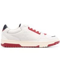 Tommy Hilfiger - Embossed-Monogram Low-Top Sneakers - Lyst