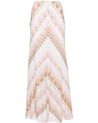Missoni - Lurex-knit Flared Midi Skirt - Lyst