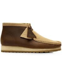 Clarks - Wallabee Rb Leather Desert Boots - Lyst