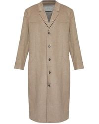 Entire studios - Button-Fastening Wool Coat - Lyst