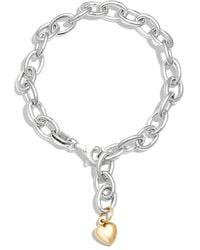 Loren Stewart - Puff Heart Chain-link Bracelet - Lyst