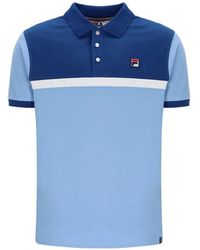 Fila - Mattia Logo-Patch Polo Shirt - Lyst
