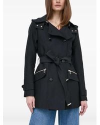 Morgan - Hooded Belted Coat - Lyst