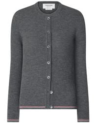 Thom Browne - Cardigan En Laine Côtelée - Lyst