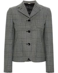 Gucci - Prince Of Wales-check Wool Blazer - Lyst