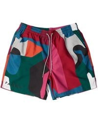 by Parra - Ball To Face Abstract-Print Swim Shorts - Lyst