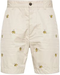DSquared² - Banana-Embroidered Bermuda Shorts - Lyst