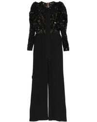 Elie Saab - Beaded Juliet-Sleeve Jumpsuit - Lyst