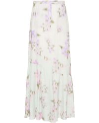 Dorothee Schumacher - Blooming Volumes Chambray Maxi Skirt - Lyst