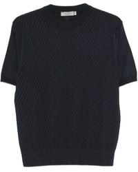Canali - Textured Short-Sleeve T-Shirt - Lyst