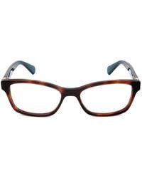 Kate Spade - Renne Tortoiseshell-Effect Rectangle-Frame Glasses - Lyst